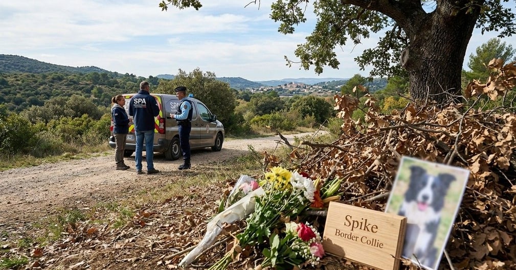 Un chien Border Collie au regard triste et expressif