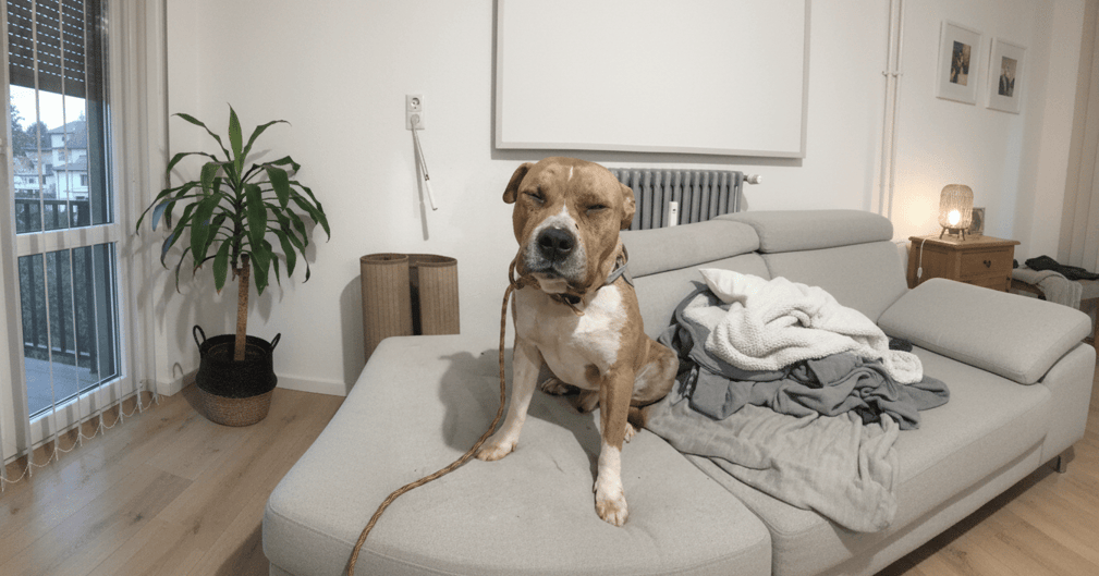 Chien Staffordshire blessé sauvé par la police à Montbéliard