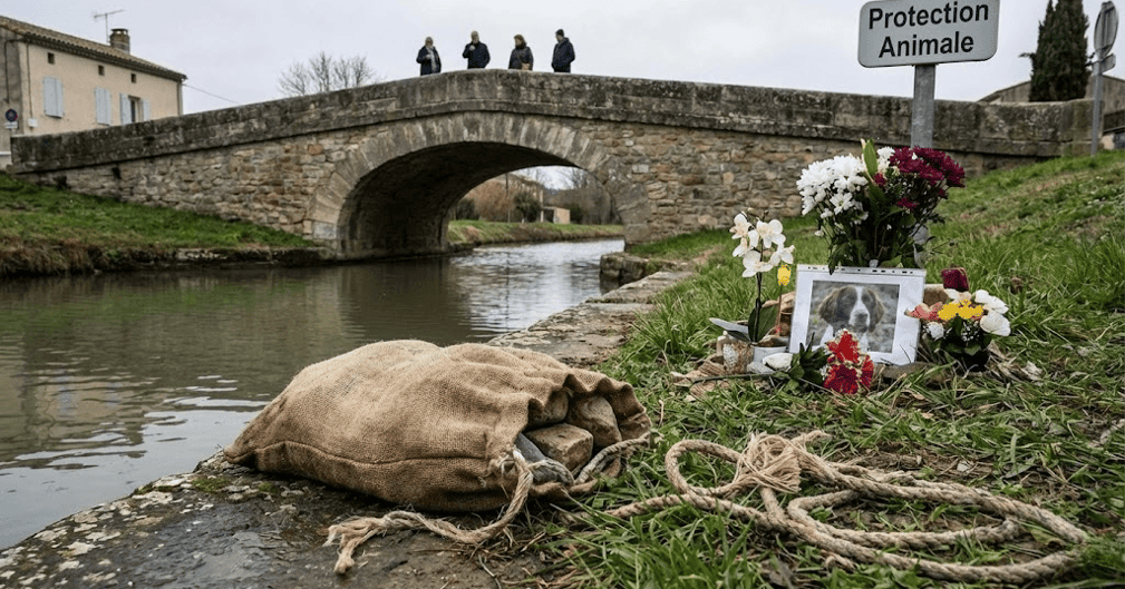 Chien noyé dans le Canal du Midi : une peine qui scandalise