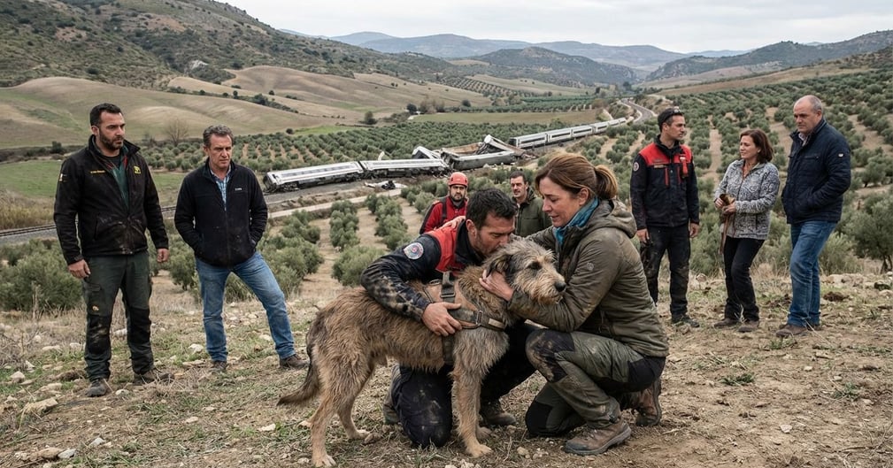 Boro : le chien rescapé du crash de train en Espagne