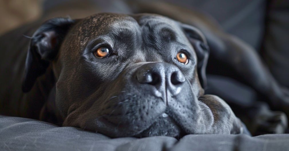 Cane Corso recevant des soins.