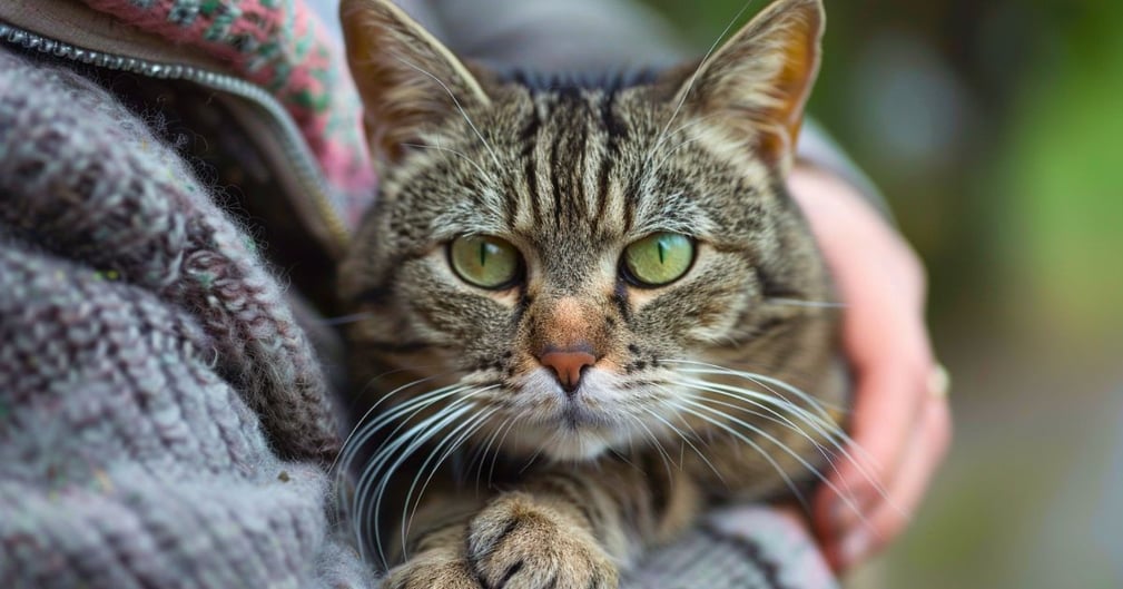 Un chat tigré retrouvé par sa propriétaire dix ans après sa disparition
