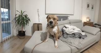 Chien Staffordshire blessé sauvé par la police à Montbéliard