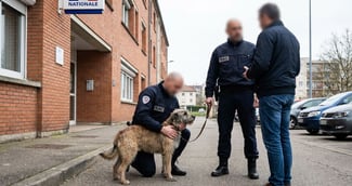 Metz : les policiers de la BAC sauvent un chien battu