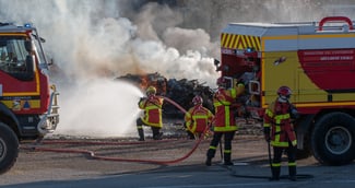 Chien aboyant alertant des voisins d’un incendie dans une maison la nuit