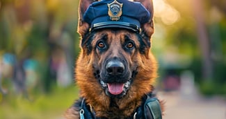 Argo le chien policier héroïque honoré 