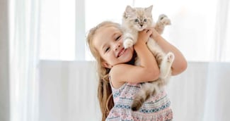 chat avec un enfant 
