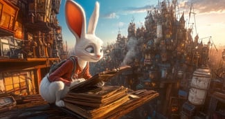 Le Lapin Blanc - Personnage Disney d'Alice au Pays des Merveilles