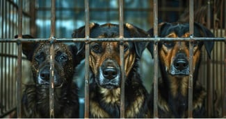 Intervention de sauvetage de plus de 100 chiens d'un réseau de combat illégal au New-Jersey