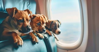 Joao Paulo de Costa ému retrouve ses quatre chiens à l'aéroport